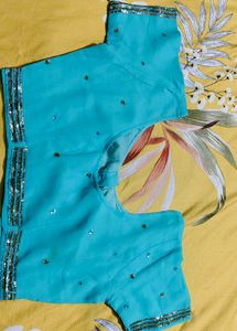 Heavy Bridal Embroidered Stone Work Saree