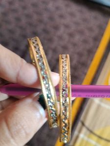 Gold-Plated Bangle Set(2pieces)