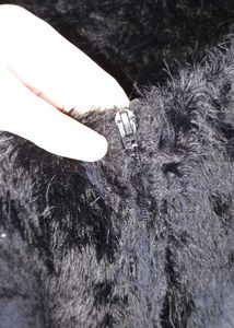 Faux Fur Black Cardigan @lowestprice