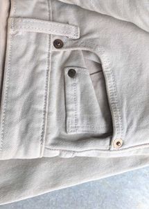 Beige Denim Jeans