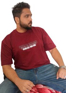 Unisex Maroon Graphic Tee