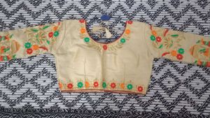 Elegant Embroidered Saree Blouse