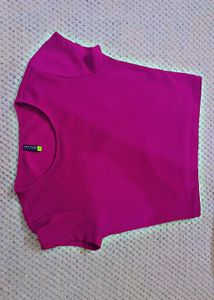 Bright Pink Crop Top