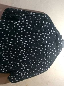 Zara Polka Dot Button-Down