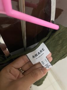 Olive Green Tiered Dress