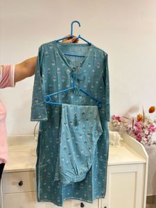 Elegant Printed Pure Cotton Kurta Set
