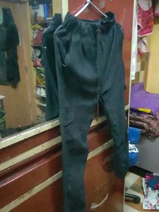 Black Cargo Joggers