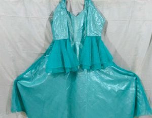 Beautiful Sea Green Gown Frock For Women