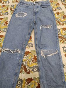 Ripped Light Wash Jeans