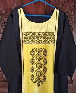Black Kurta In 4XL Size