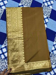 Elegant Brown Silk Saree