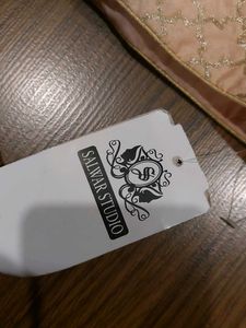 Salwar Studio Peach Readymade Padded Blouse