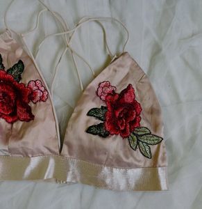 Floral Embroidered Bralette