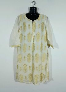 Cream Color Kurta For Women's