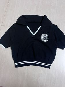 Cute Cropped Polo Top