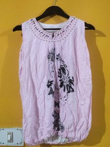 2 Top With 1 Sheer Shirt In One Combo