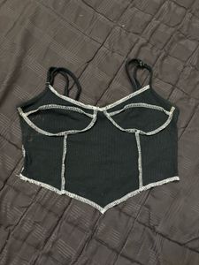 Black Corset Style Top