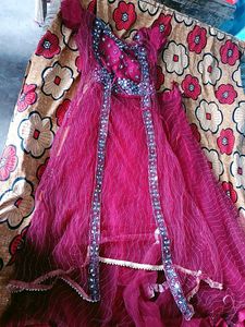 Pink Embellished Lehenga Set