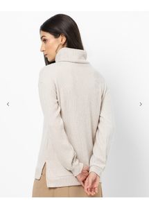 High Neck Knitted Pullover