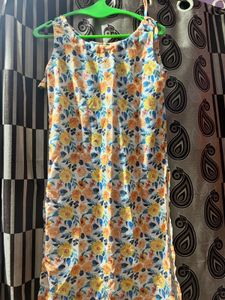 Floral Print Sleeveless Dress