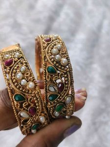 Pearl Bangles - Set of 2