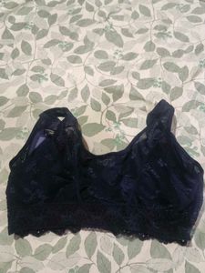 Navy Blue Lace Bralette