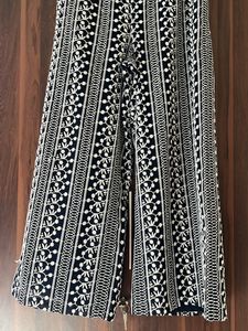 Navy Blue Wide Leg Pants