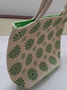 Jute Green Handbag