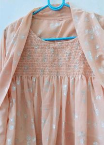 Peach Shrug Set
