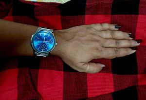 Fossil (Copy) Blue Dial Stainless Steel Watch