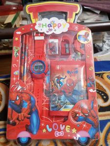 Spiderman Watch  And Study Set