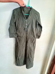 Olive Green Kurti Dress