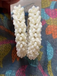 Beautiful While Hoop Earrings