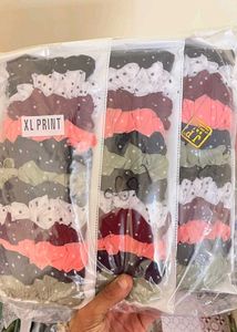 Fluffy Printed Scrunchies