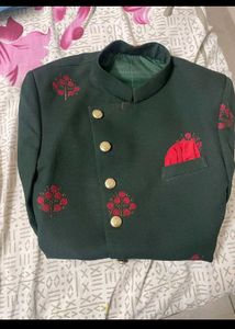 Stylish Green Nehru Suit