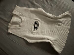 Y2K White Diesel inspired crop top