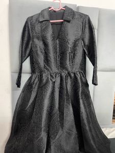 Black Paisley Blazer Dress