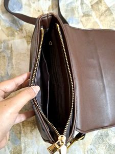 Chocolate Imported Leather Sling