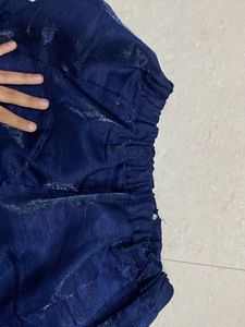 Elegant Navy Blue Skirt with astar