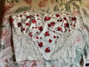 urbanic Floral Lace Corset Top