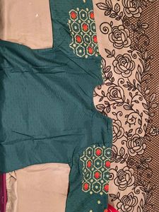 Elegant Green Embroidered Dress