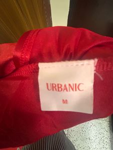 Red Satin Slip Dress