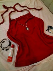 Red Halter Top 📌