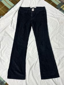 Black Corduroy Bootcut Pants