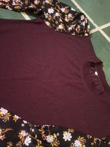 Floral Sleeve Mini Dress