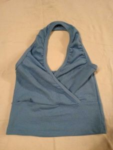 Blue Halter Top
