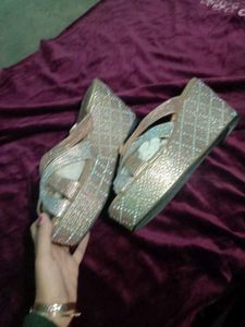 Sparkly Wedge Heels