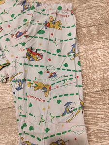 Cute Airplane Print Pajama Set
