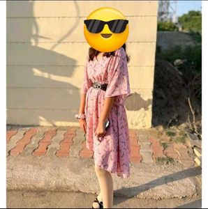 Pink Printed Dress
