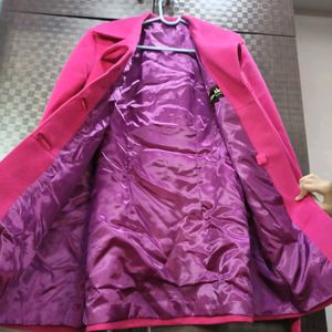 Women Pink Coat